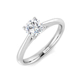 Classic Solitaire Diamond Engagement Ring in Platinum